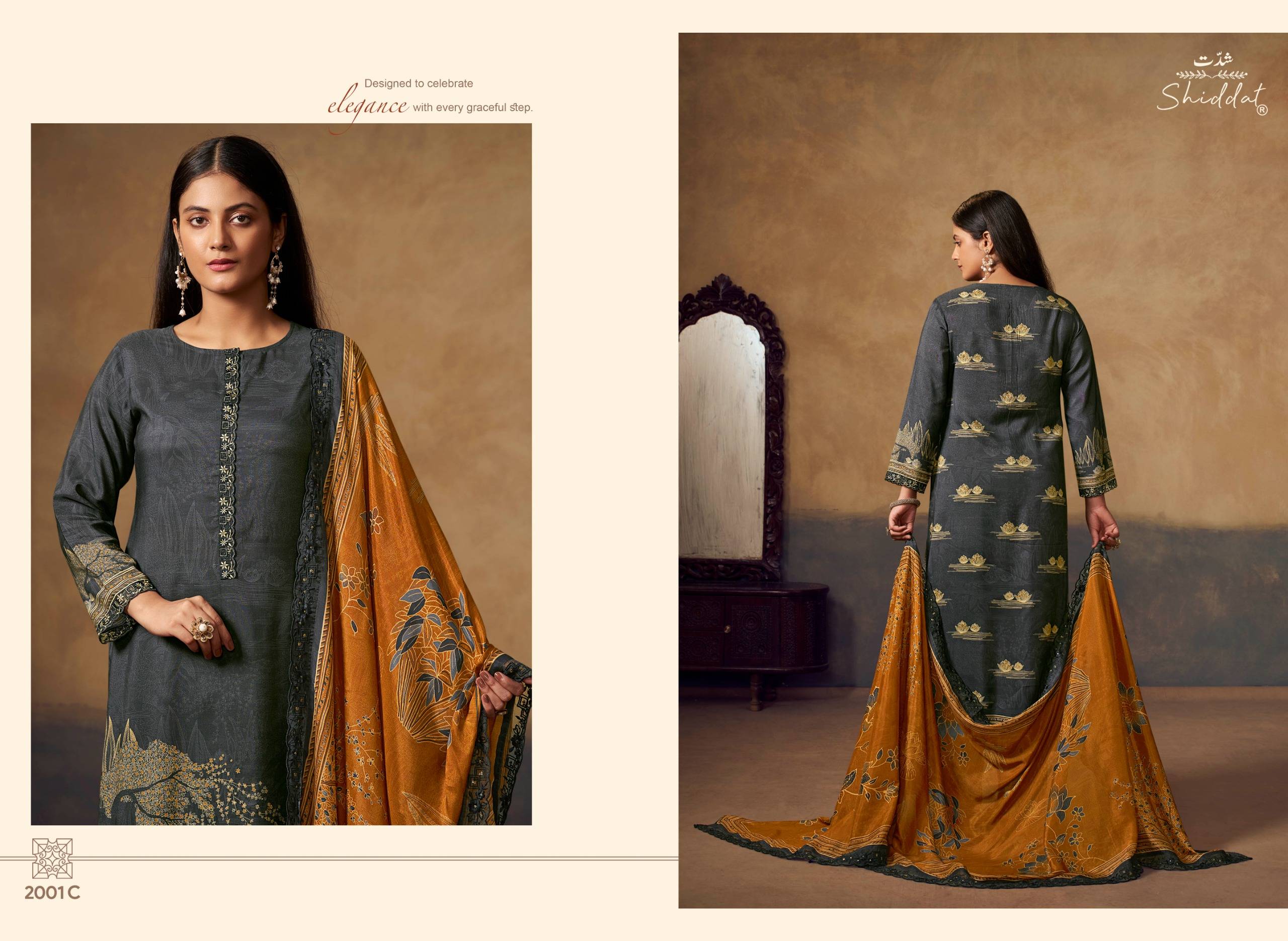 BLUEBELL 2 BY SHIDDAT 2001 to 2004 Series Beautiful Festive Suits Stylish Colorful Fancy Casual Wear & Ethnic Wear pure muslin Dresses At Wholesale Price